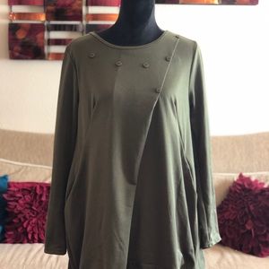 Olive Green Long Sleeved Shirt